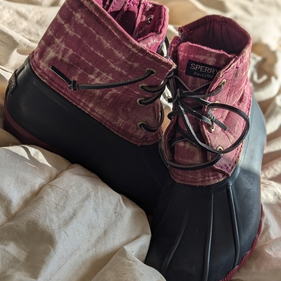 Girls Spring Waterproof Sperry Duck Boots - Picture 2 of 8